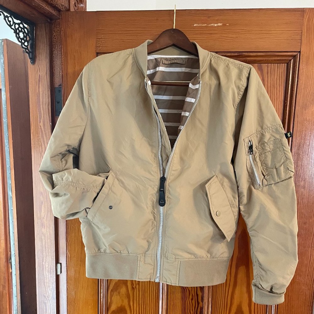 Alpha Industries L-2B Bomber Jacket Tan Men's Large
